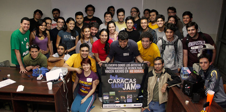 Saludos desde el Caracas Game Jam 2012